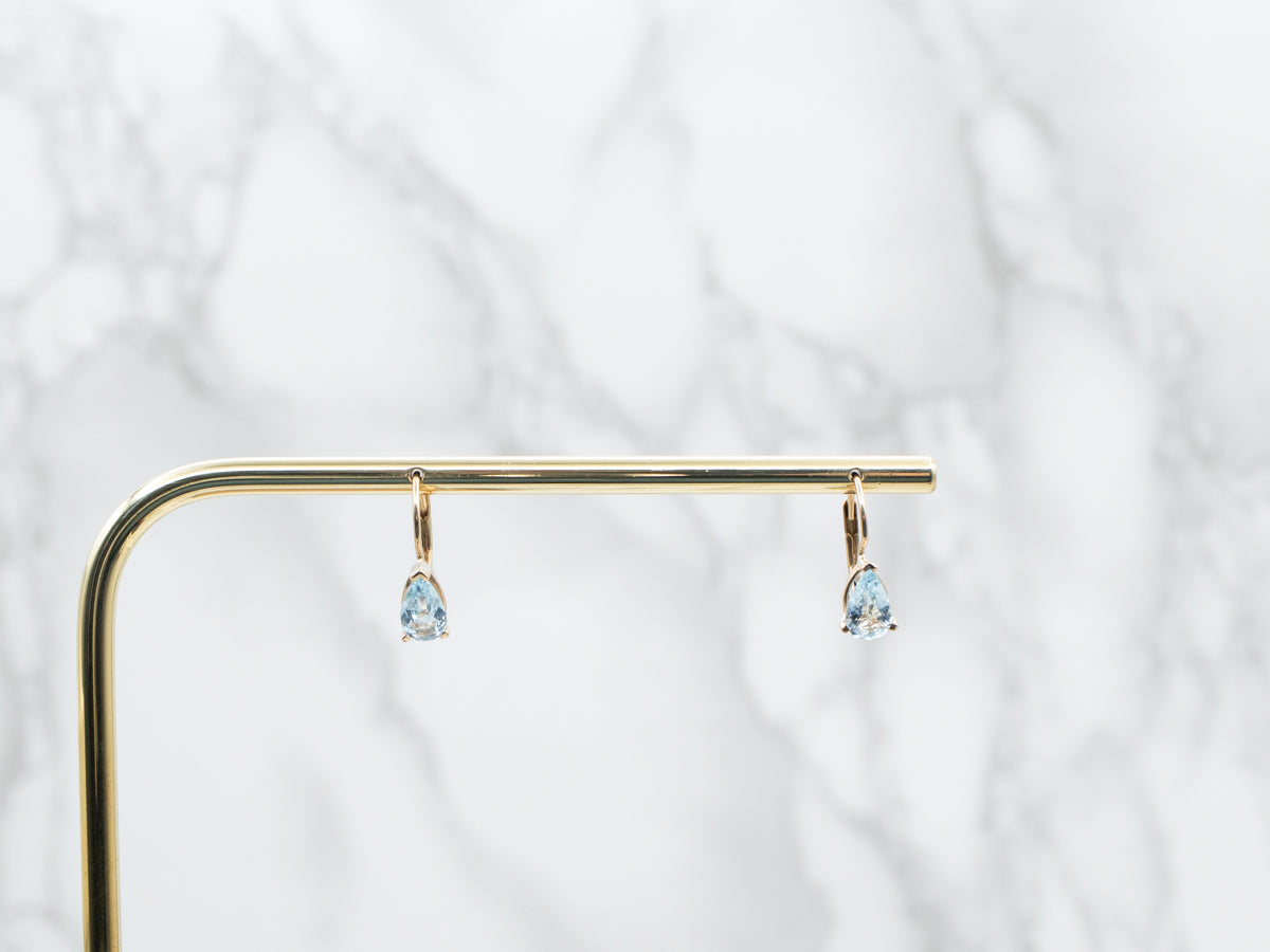 Aquamarine Drop Earrings