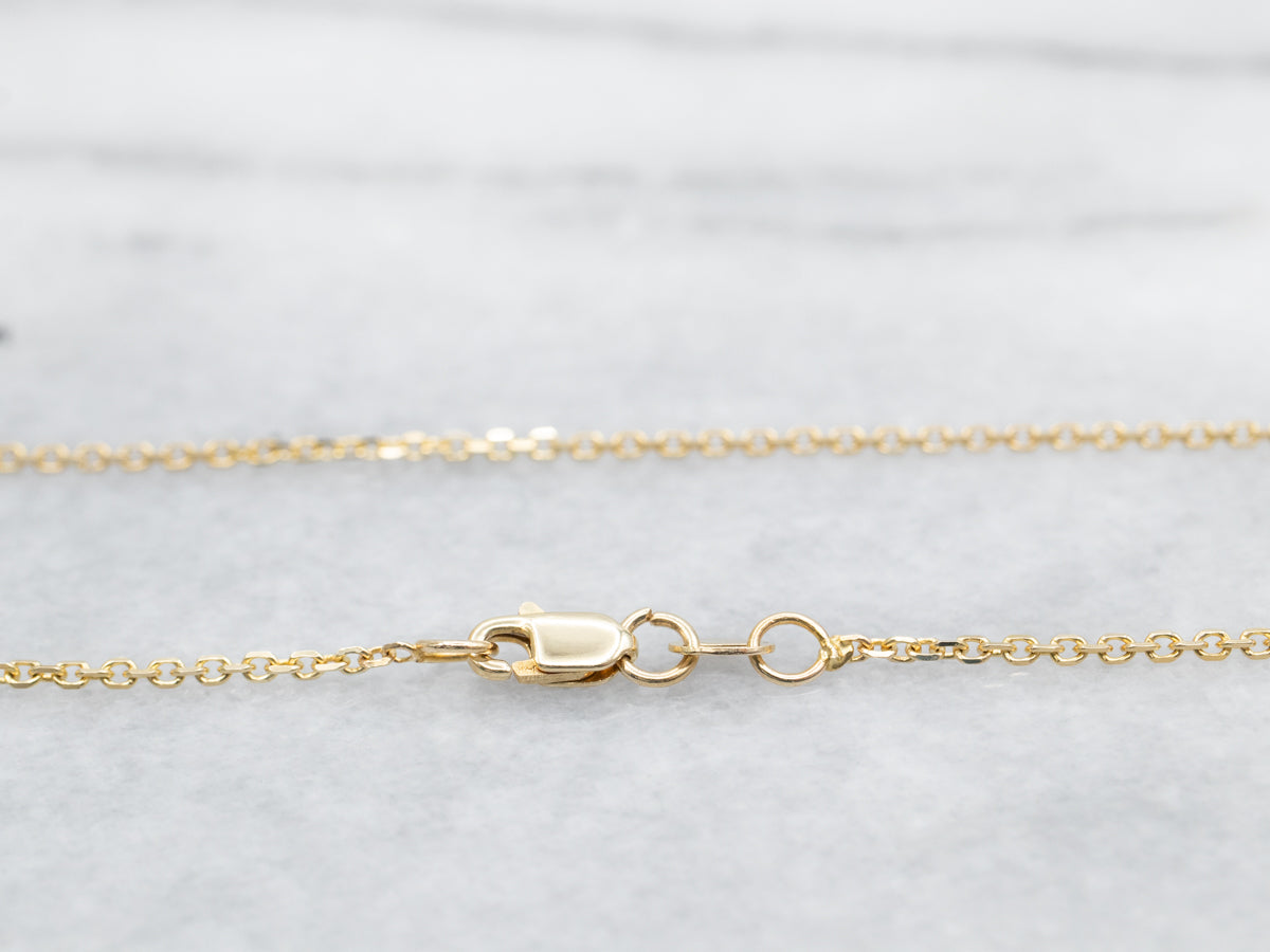 Yellow Gold Cable Chain with Lobster Clasp