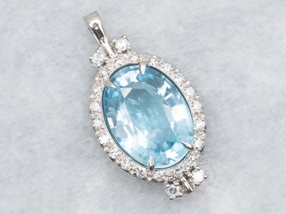 DY Square deals Topaz Pendant with Diamonds