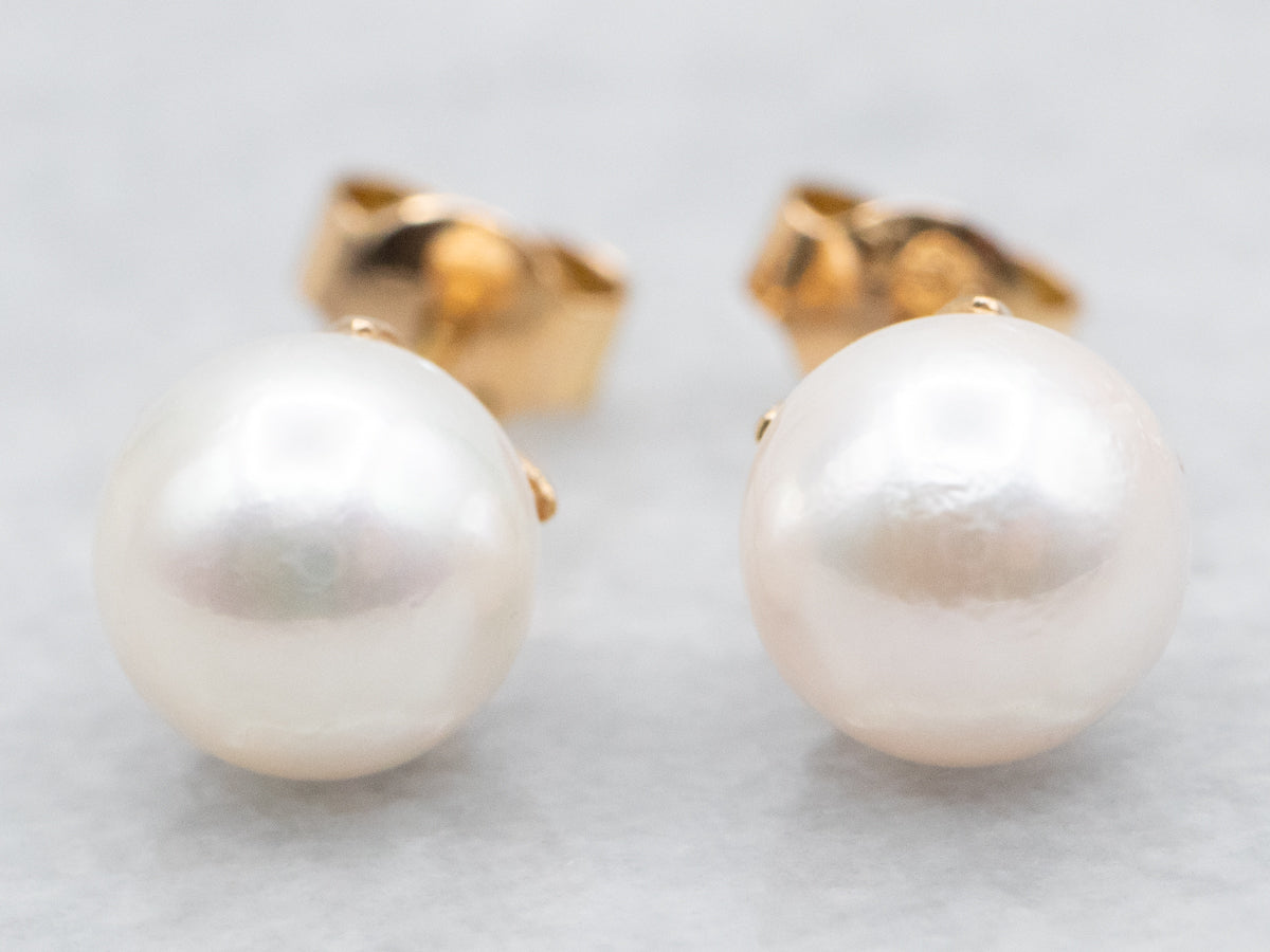 Saltwater Pearl Stud Earrings