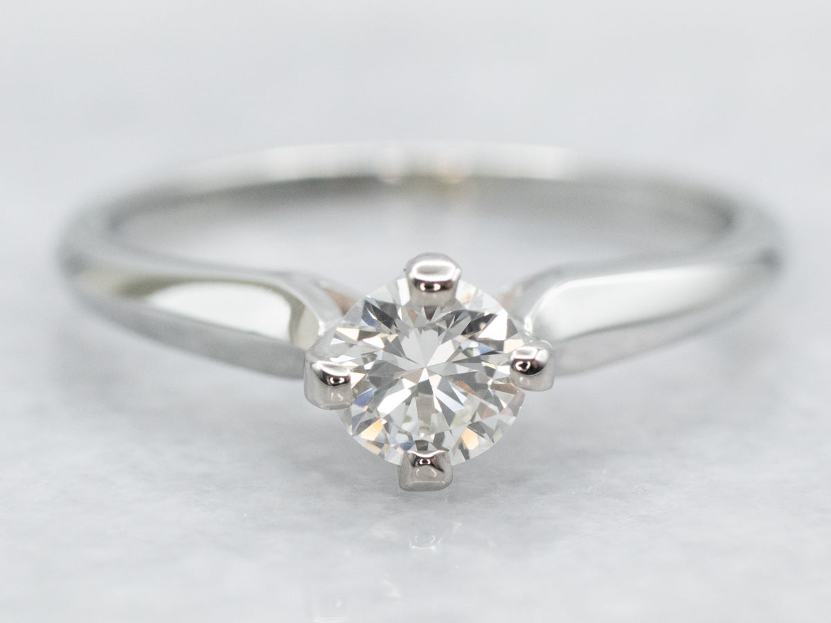 Four Prong Diamond Solitaire Engagement Ring