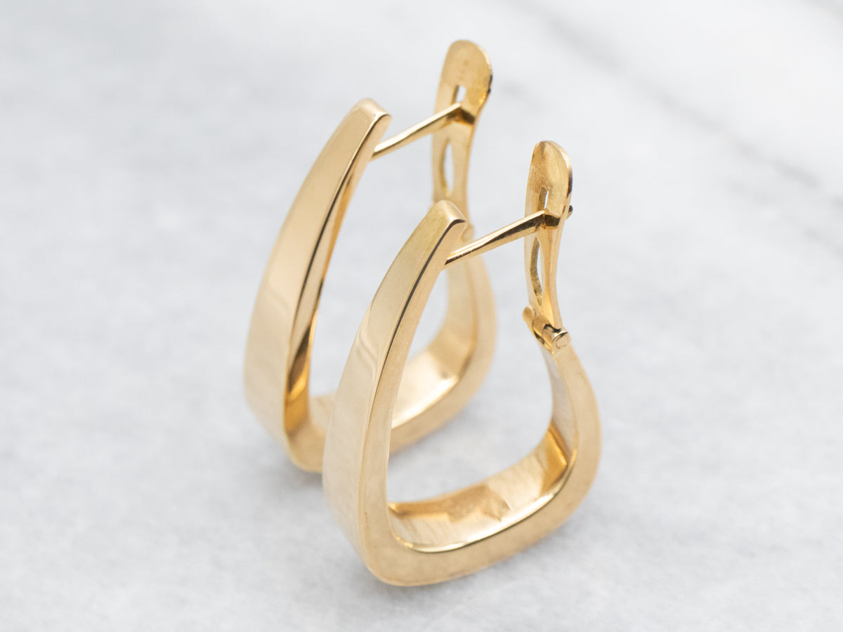 Squared Hoop Earrings