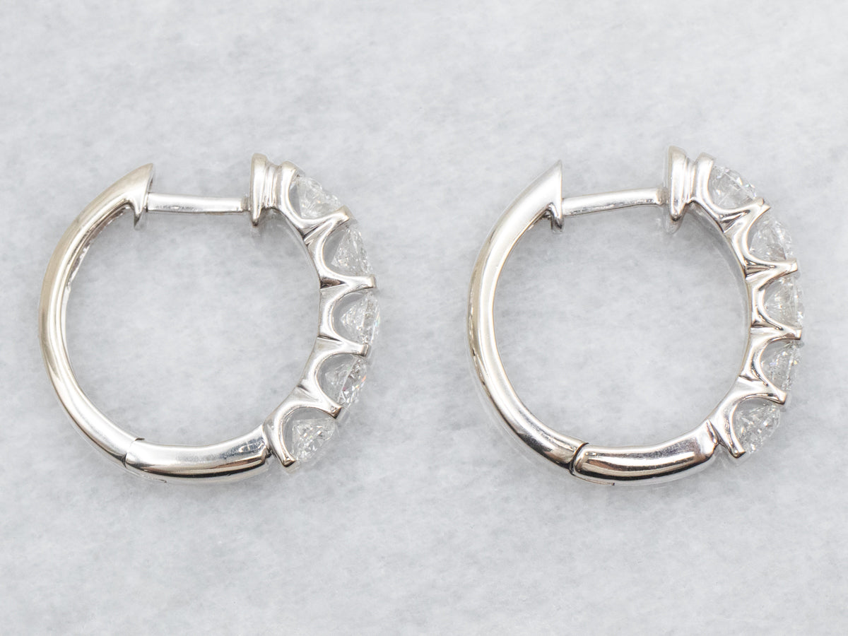 Diamond Hoop Earrings