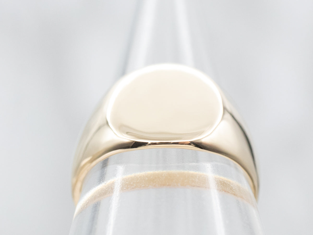 Plain Gold Signet Ring