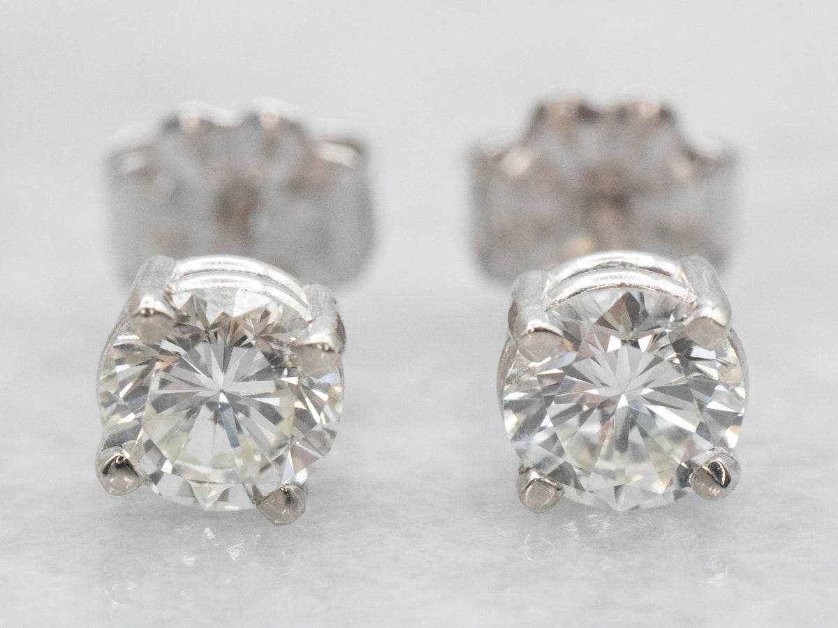 Pretty Diamond Stud Earrings