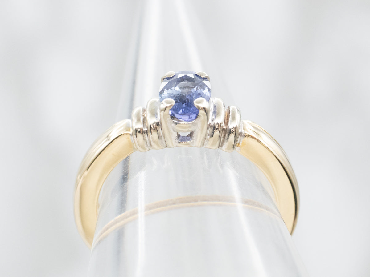 Oval Cut Sapphire Solitaire Ring