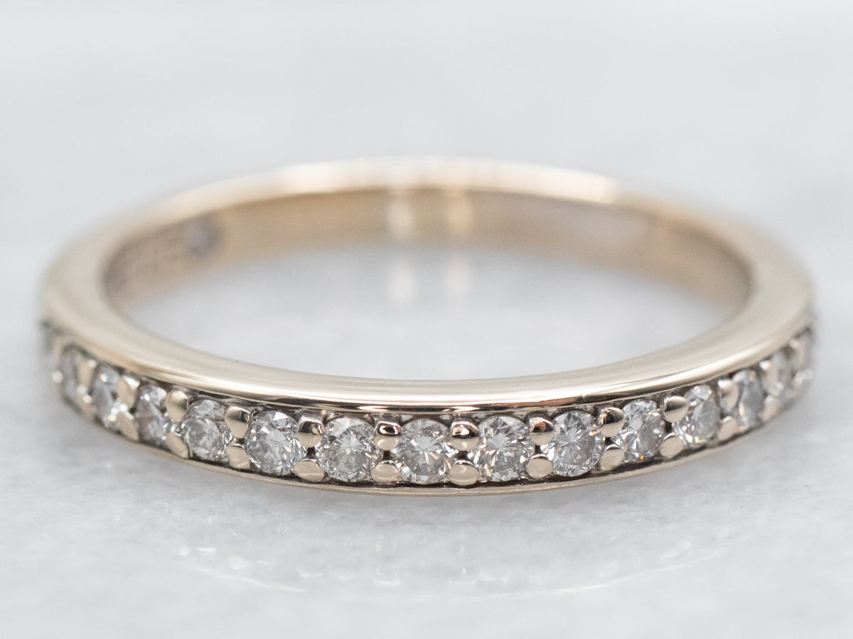 Pave Set Diamond Wedding Band