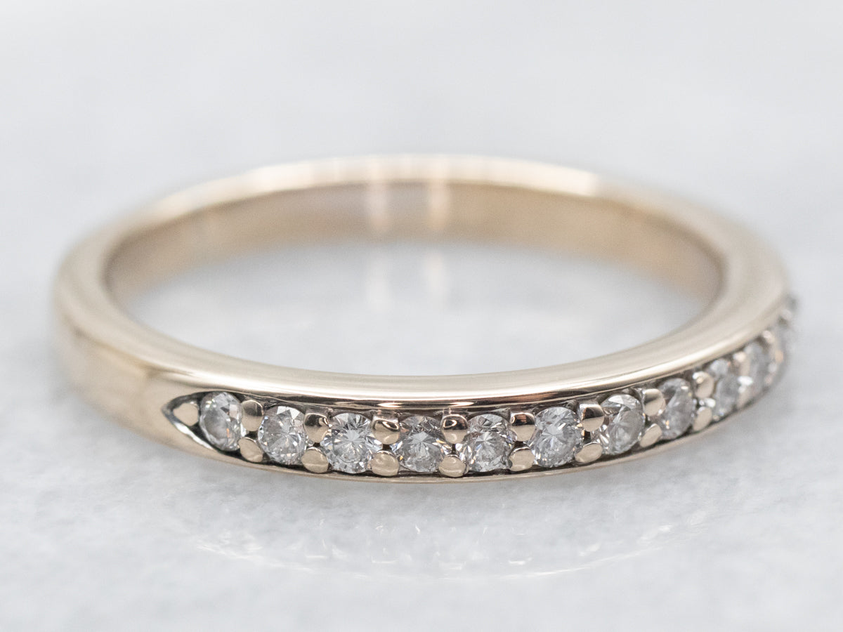 Pave Set Diamond Wedding Band