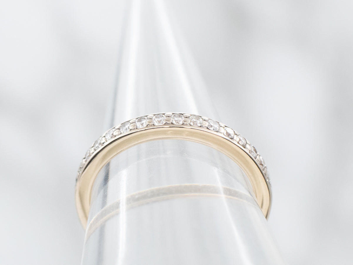 Pave Set Diamond Wedding Band