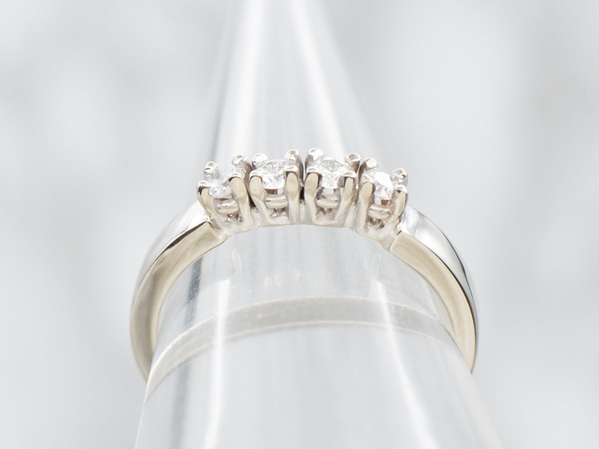 Four Stone Diamond Wedding Band