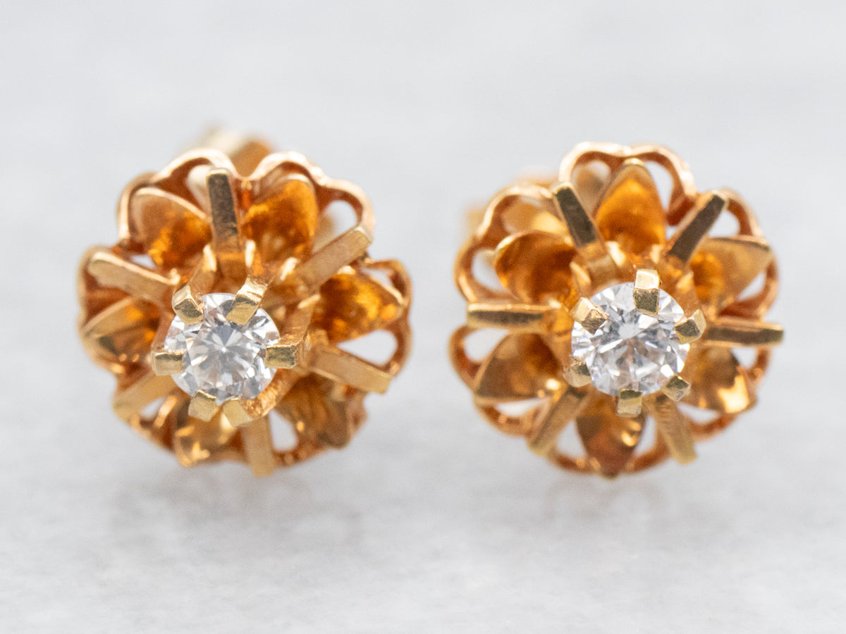 Buttercup diamond stud earrings shop