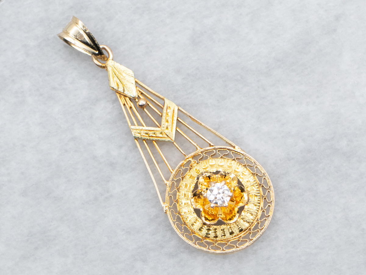 Diamond Lavalier Pendant