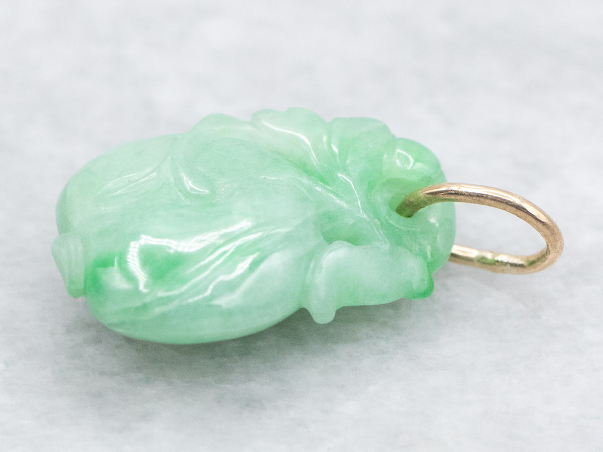 Carved Jadeite Pendant