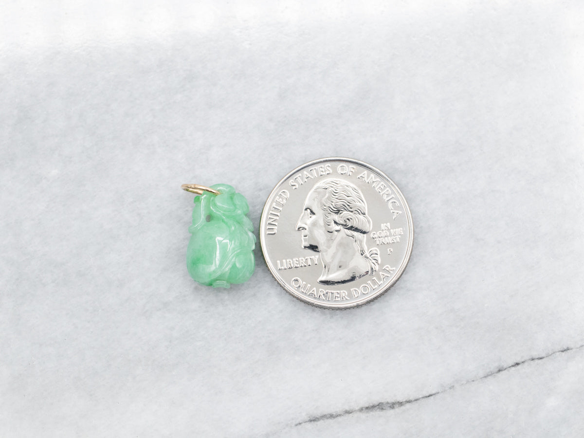 Carved Jadeite Pendant