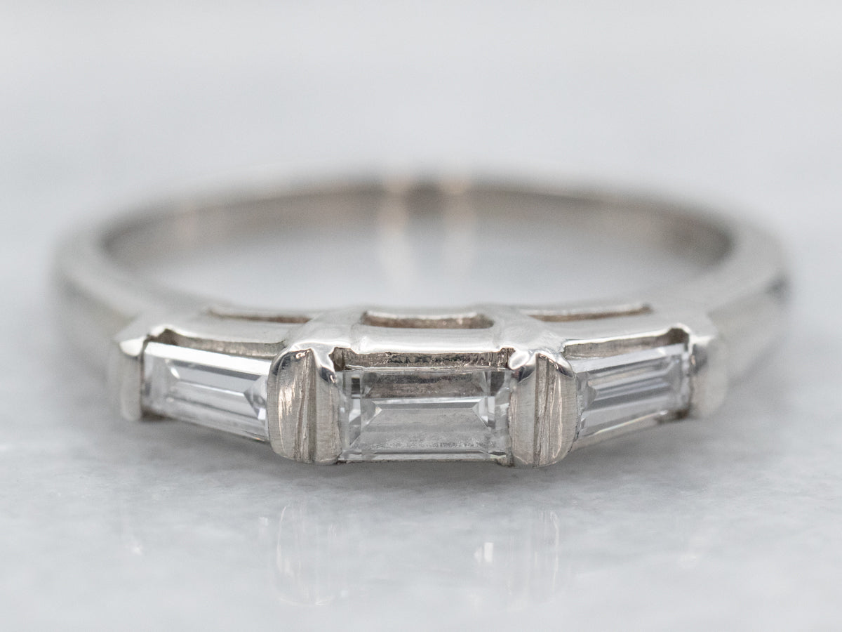 Baguette Cut Diamond Wedding Band