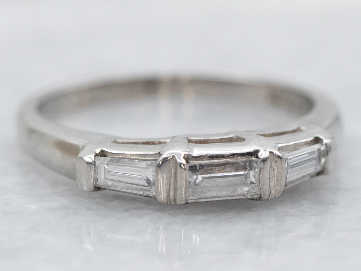 Baguette Cut Diamond Wedding Band