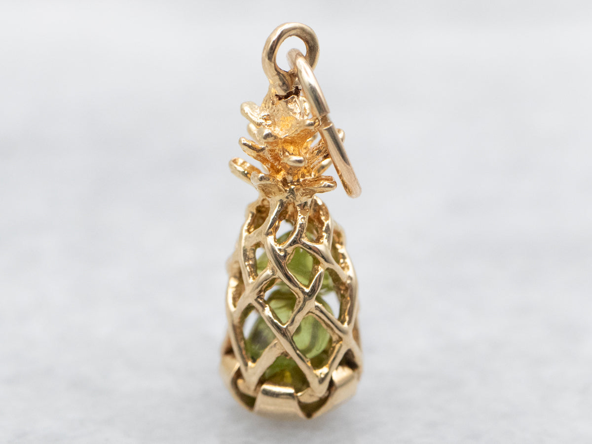 Peridot Pineapple Charm