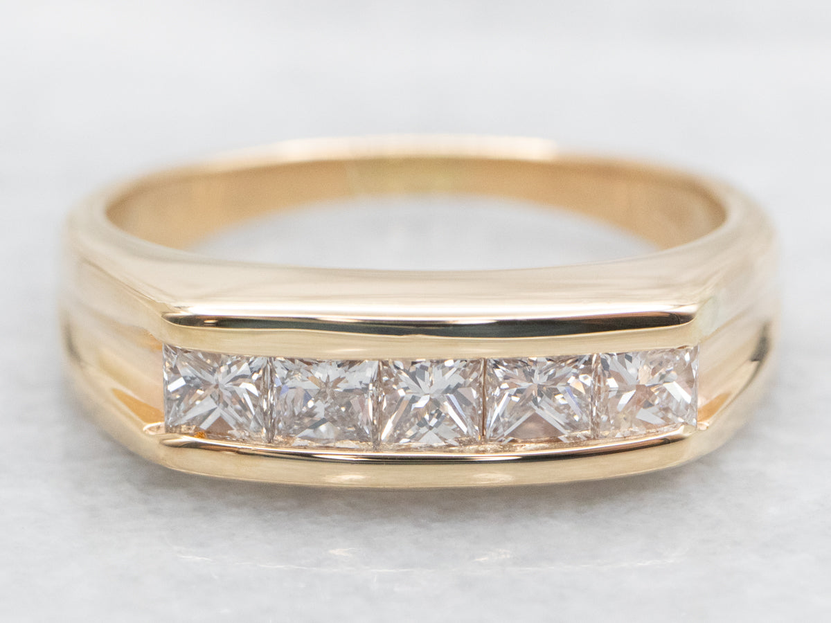 Yellow Gold Diamond Wedding Band