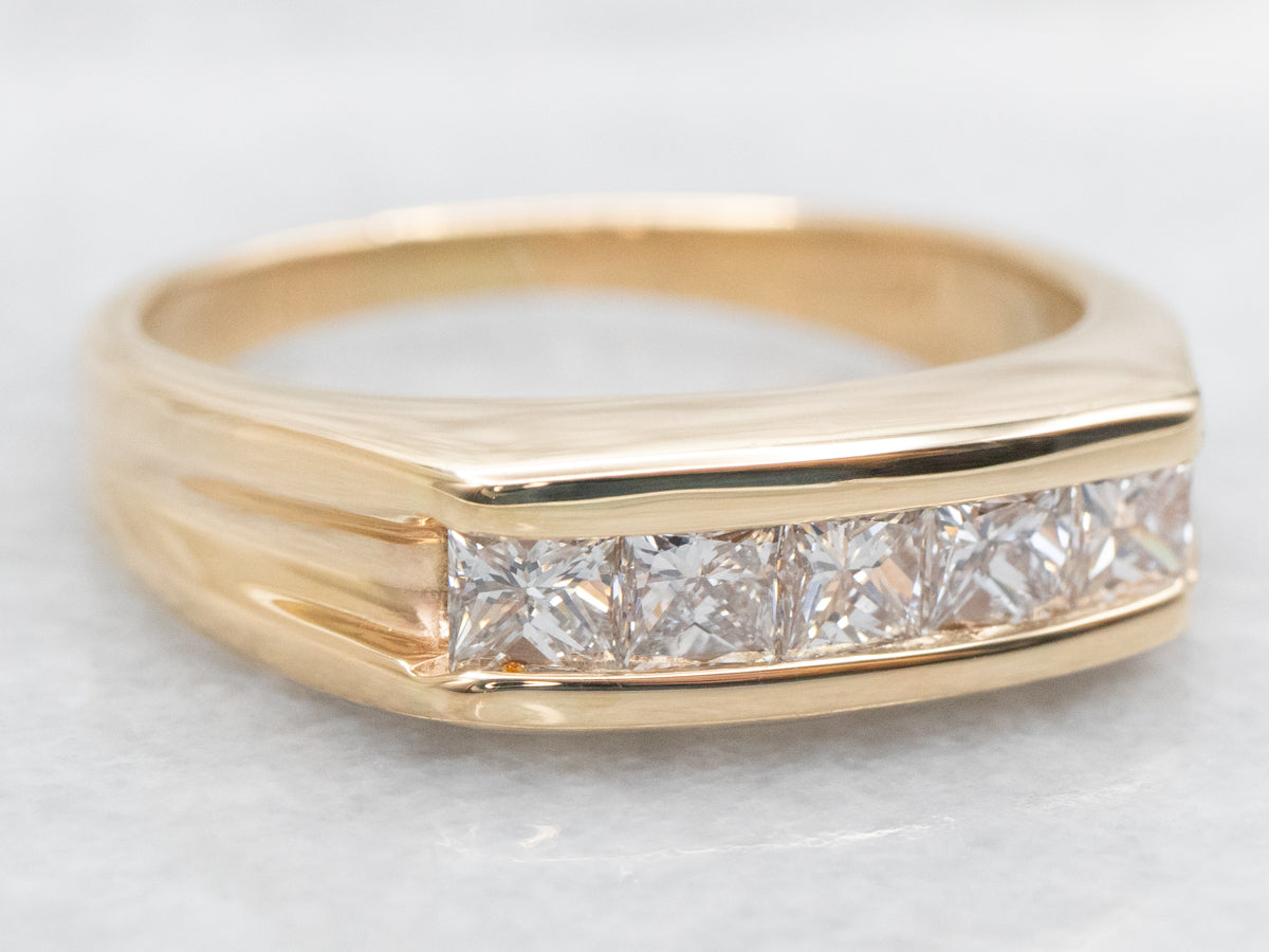 Yellow Gold Diamond Wedding Band