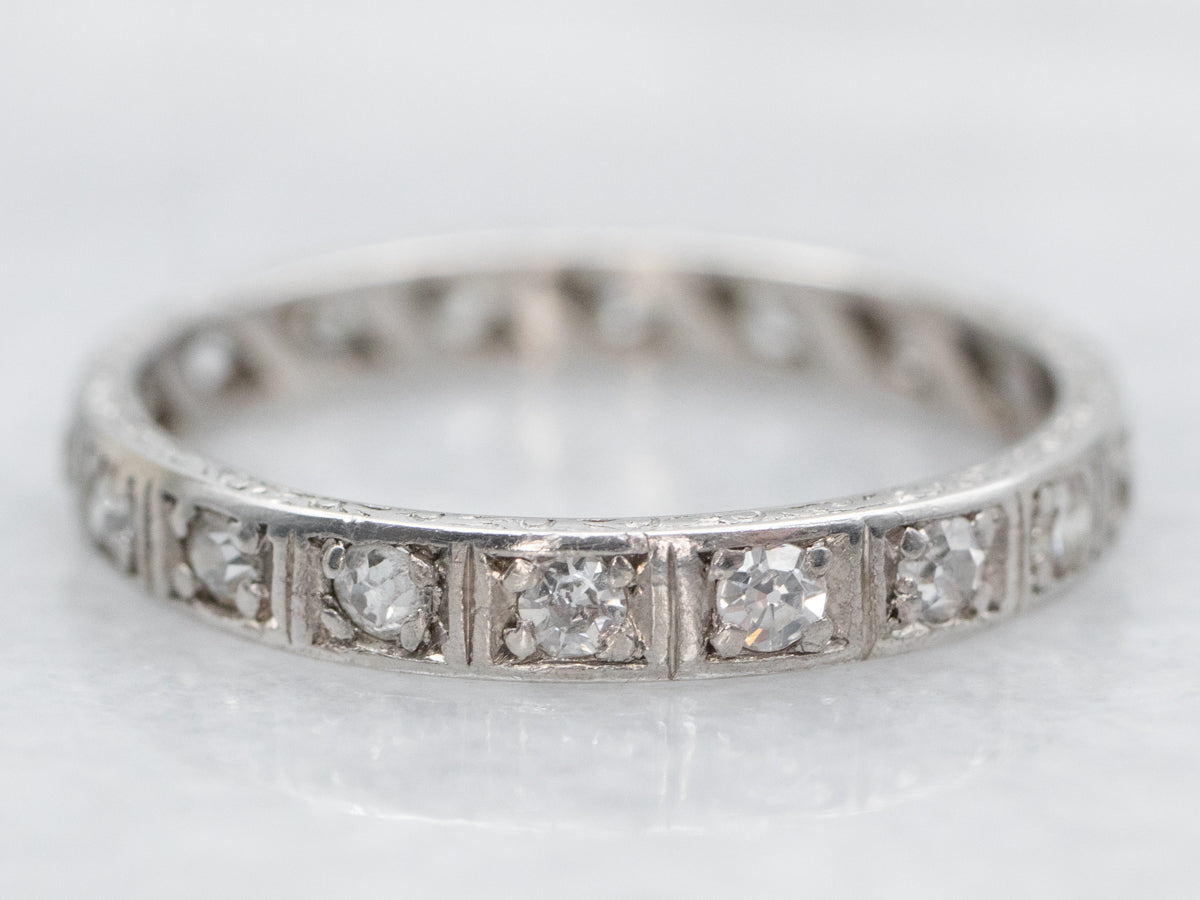 Platinum Diamond Eternity Wedding Band