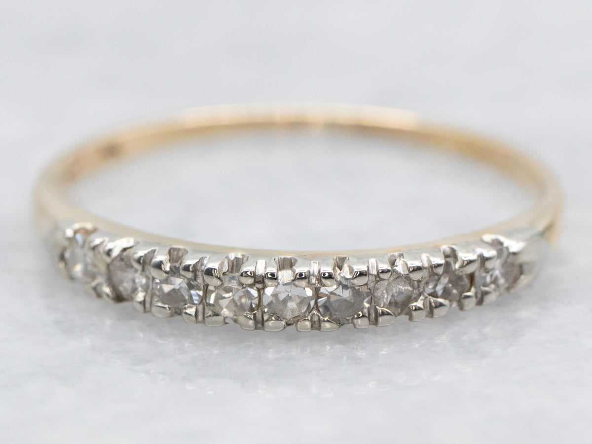 Gold Diamond Wedding Band