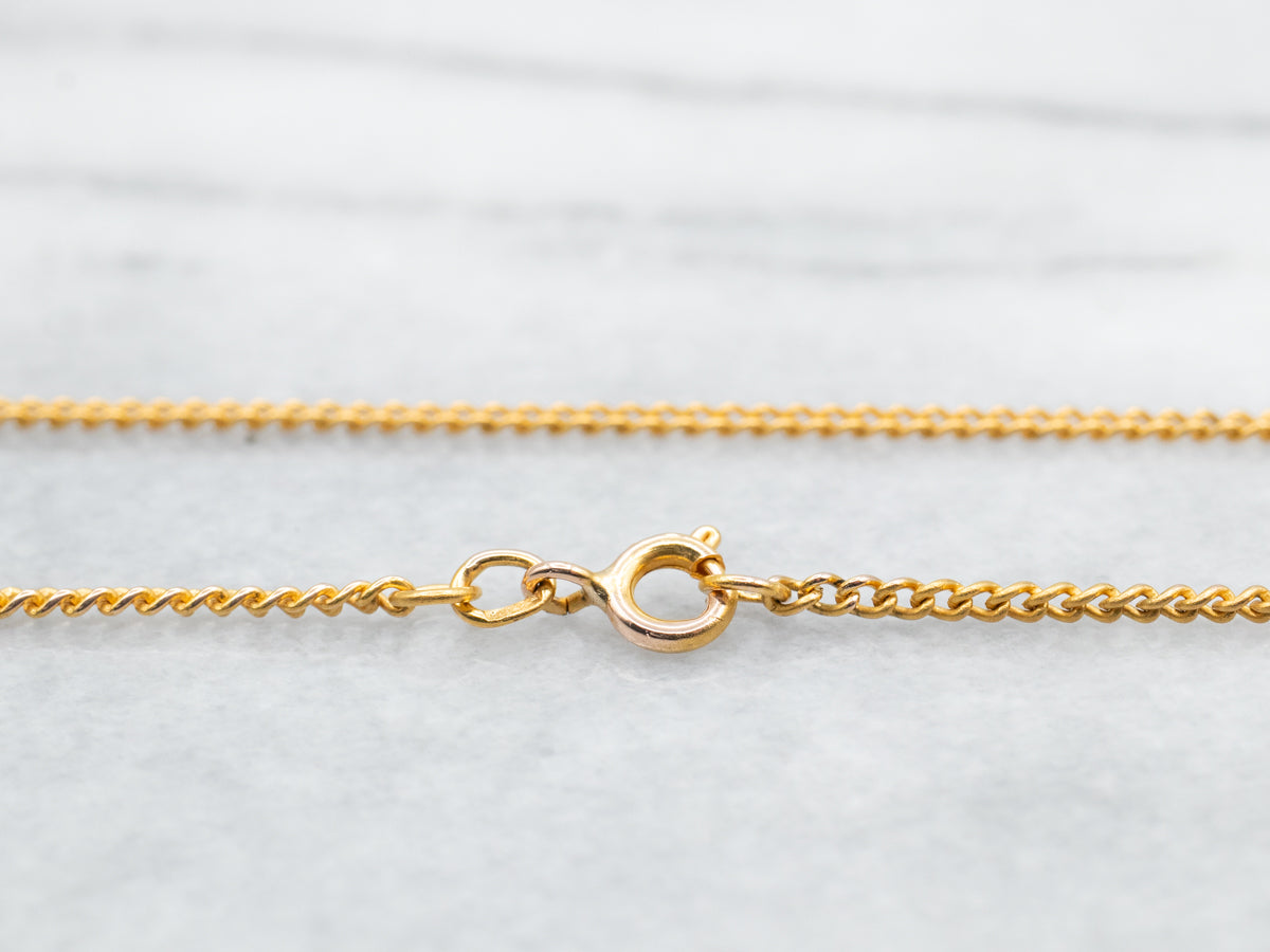 Curb Chain with Spring Ring Clasp