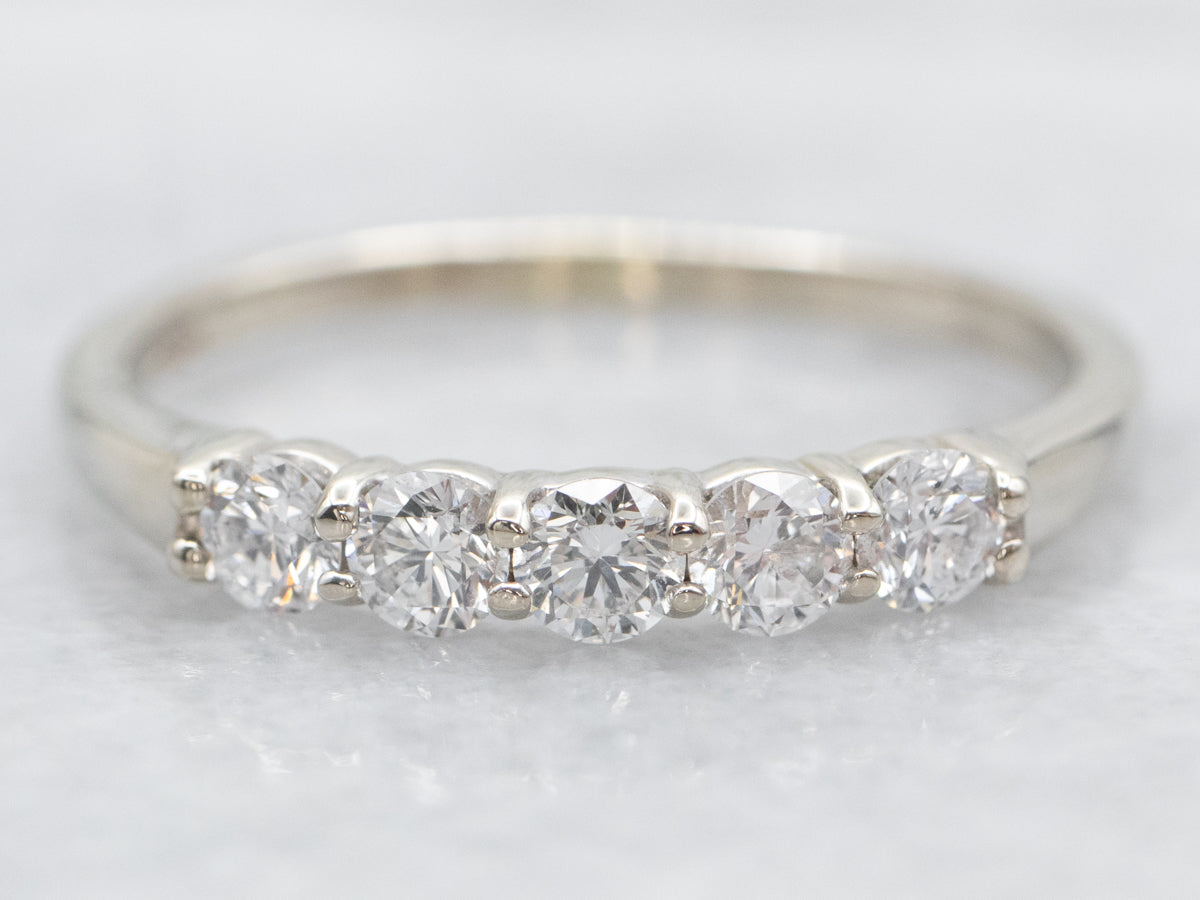 White Gold Diamond Wedding Band