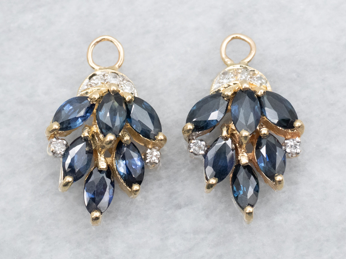 Sapphire and Diamond Earring Jackets