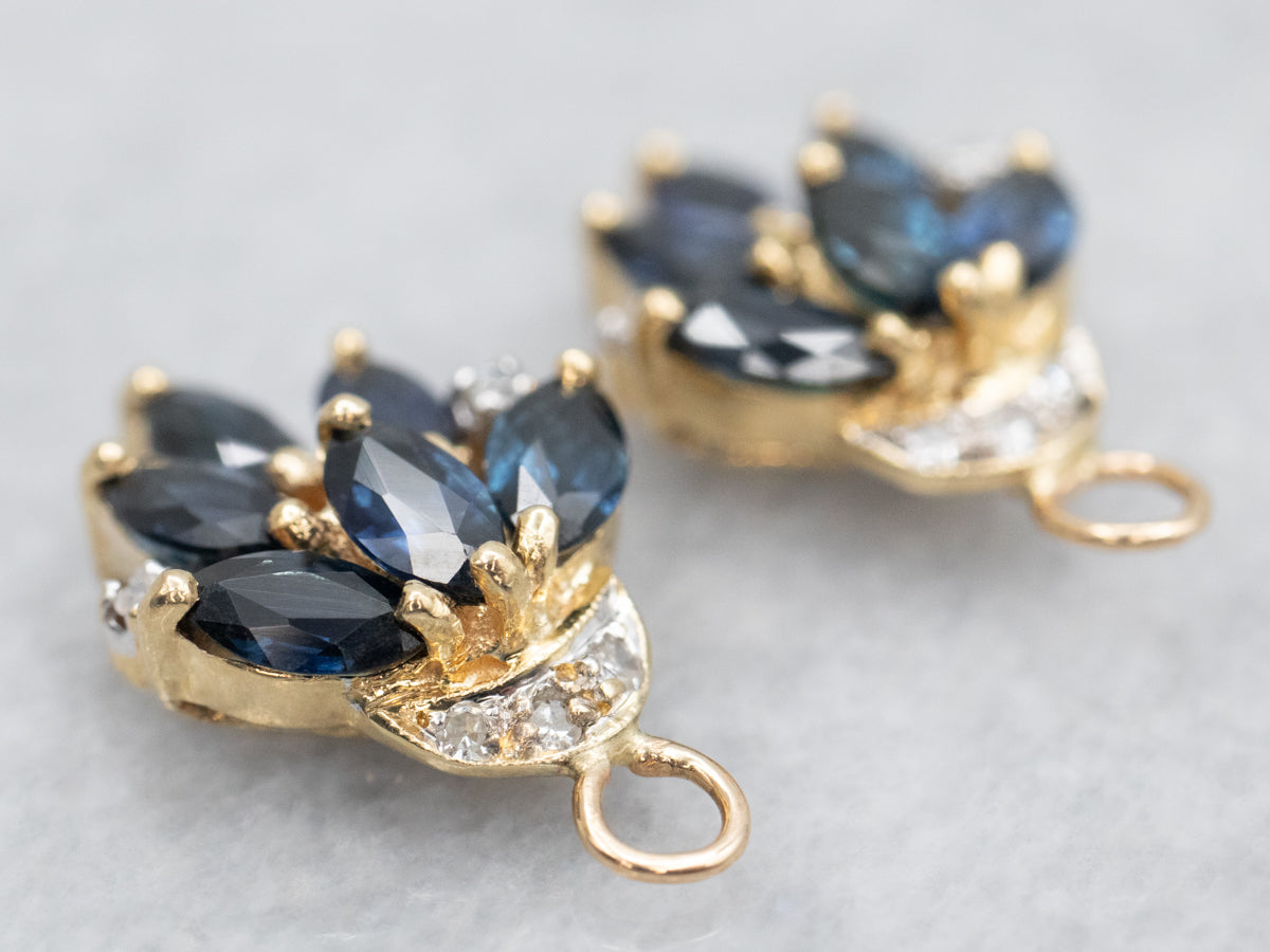 Sapphire and Diamond Earring Jackets