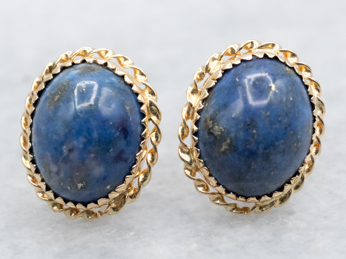 Lapis Stud Earrings