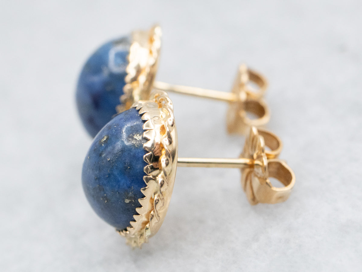 Lapis Stud Earrings