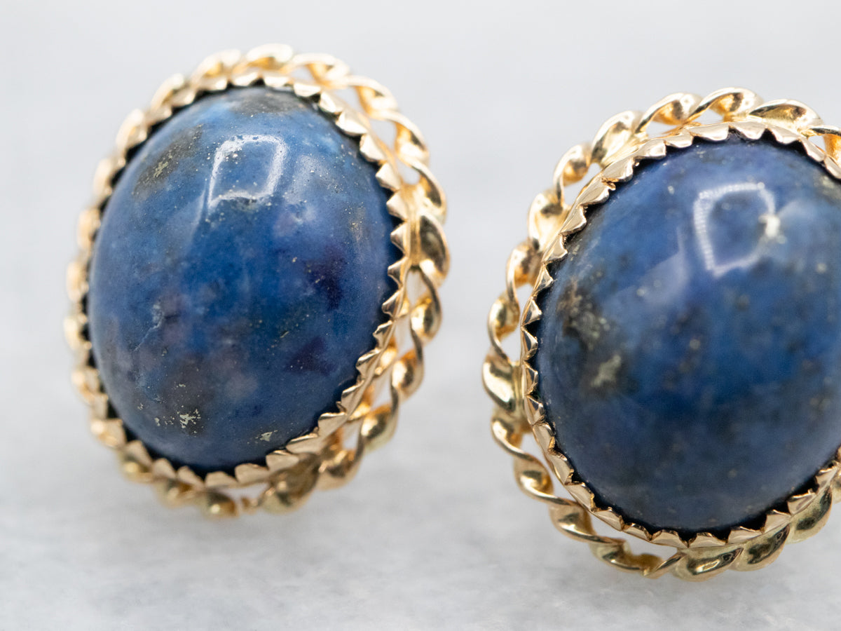 Lapis Stud Earrings