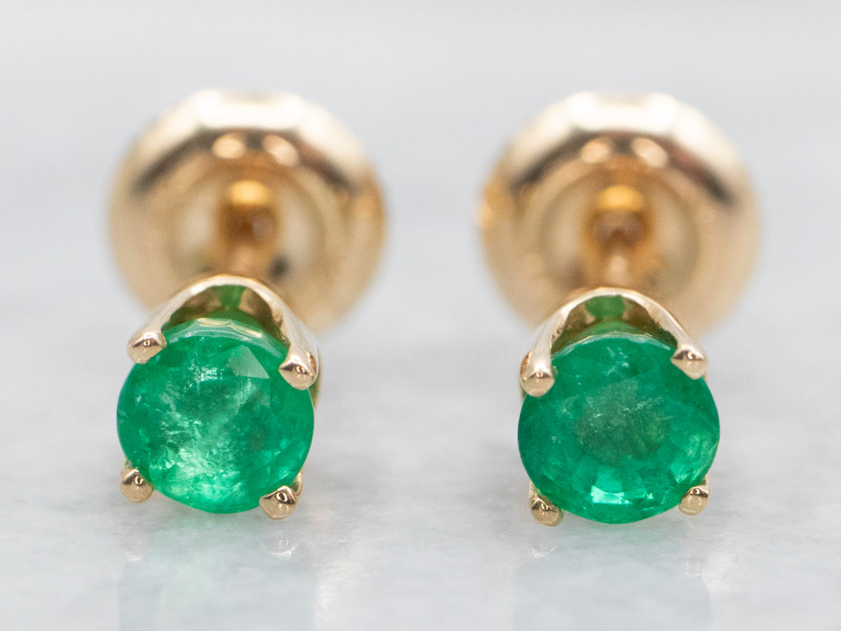 Emerald Stud Earrings