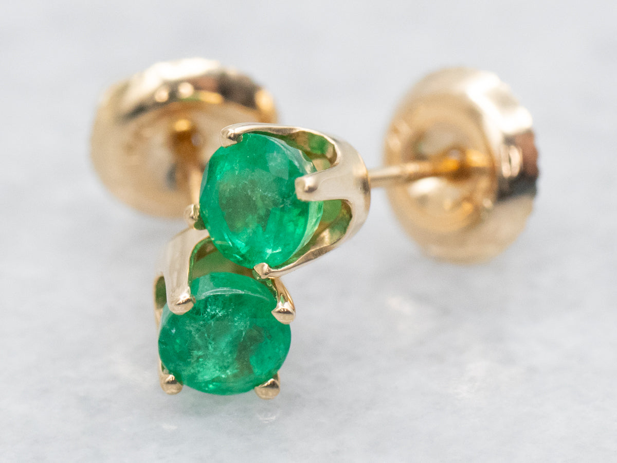 Emerald Stud Earrings