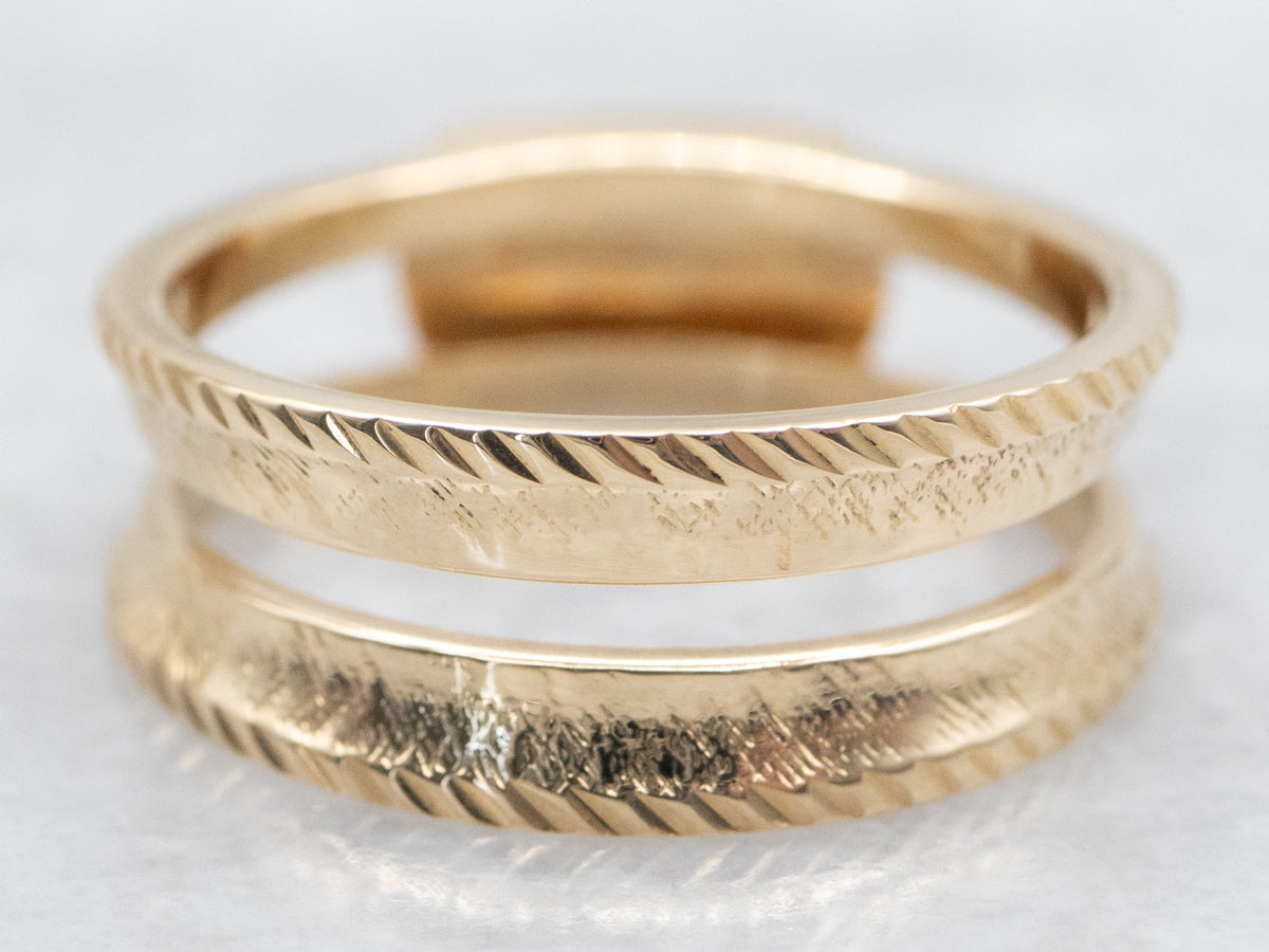 Textured Gold Enhancer Band