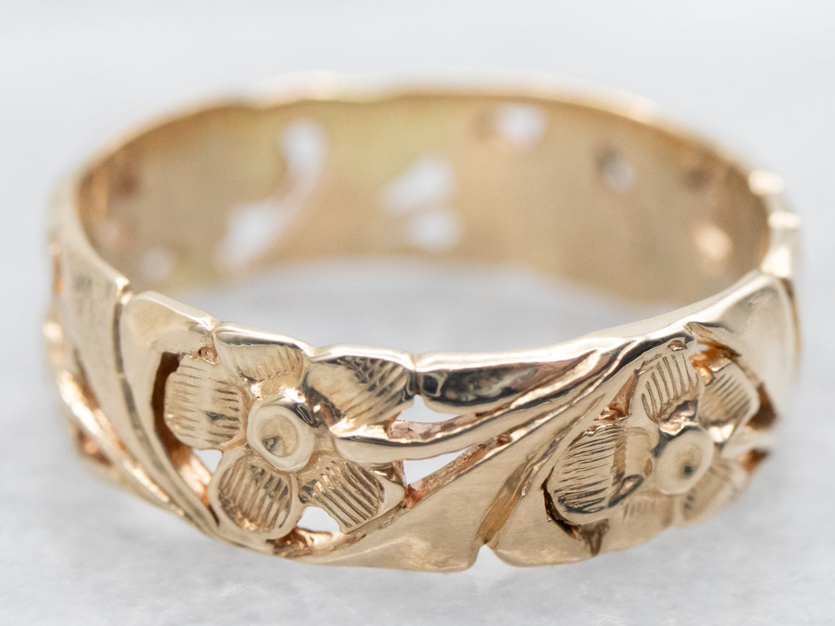 Floral Openwork Band