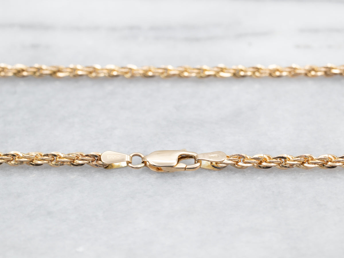 Rope Twist Chain with Lobster Clasp