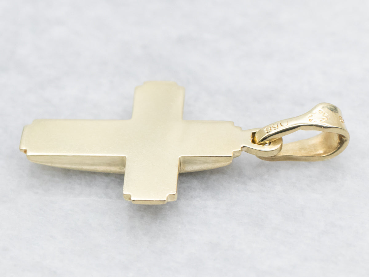 Yellow Gold Cross Pendant