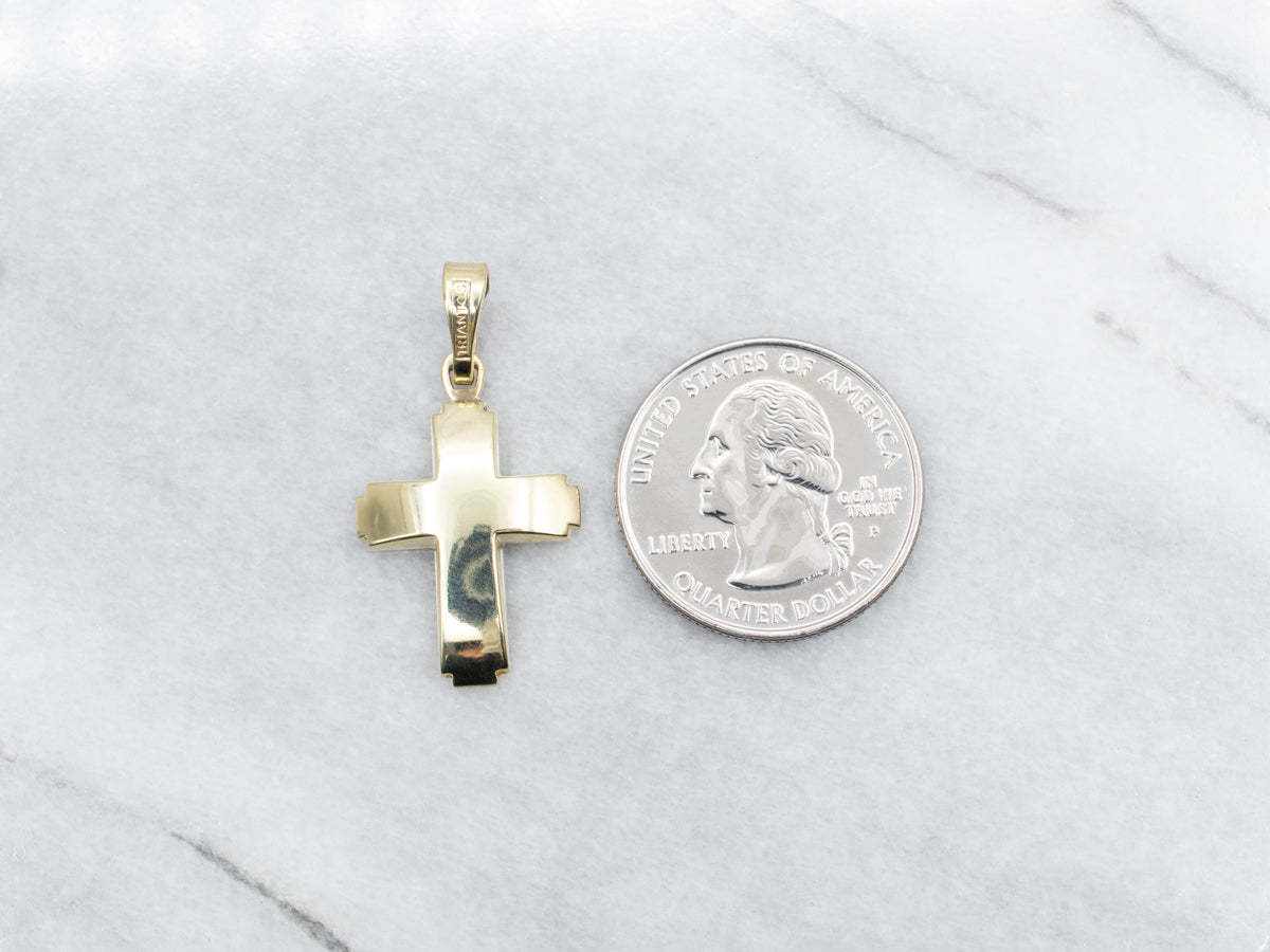 Yellow Gold Cross Pendant