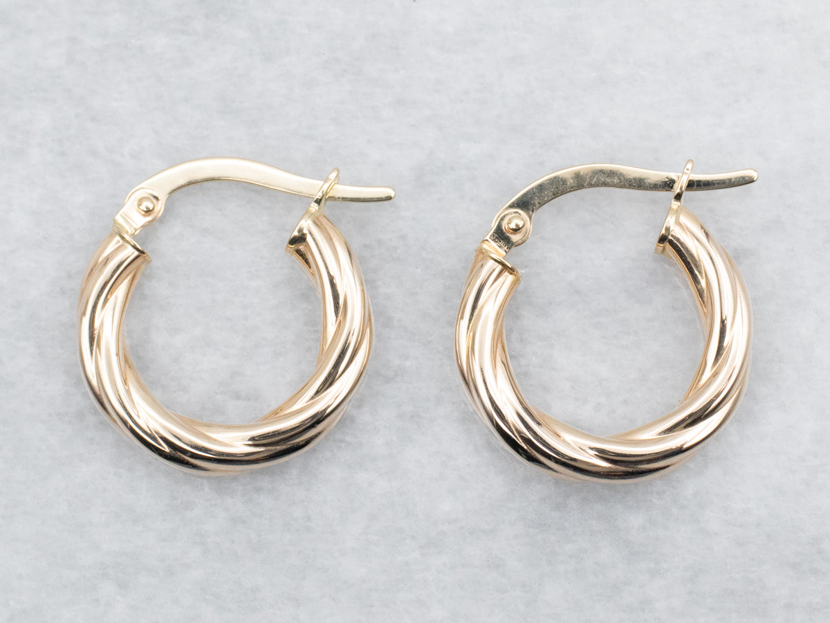 Twisted Hoop Earrings