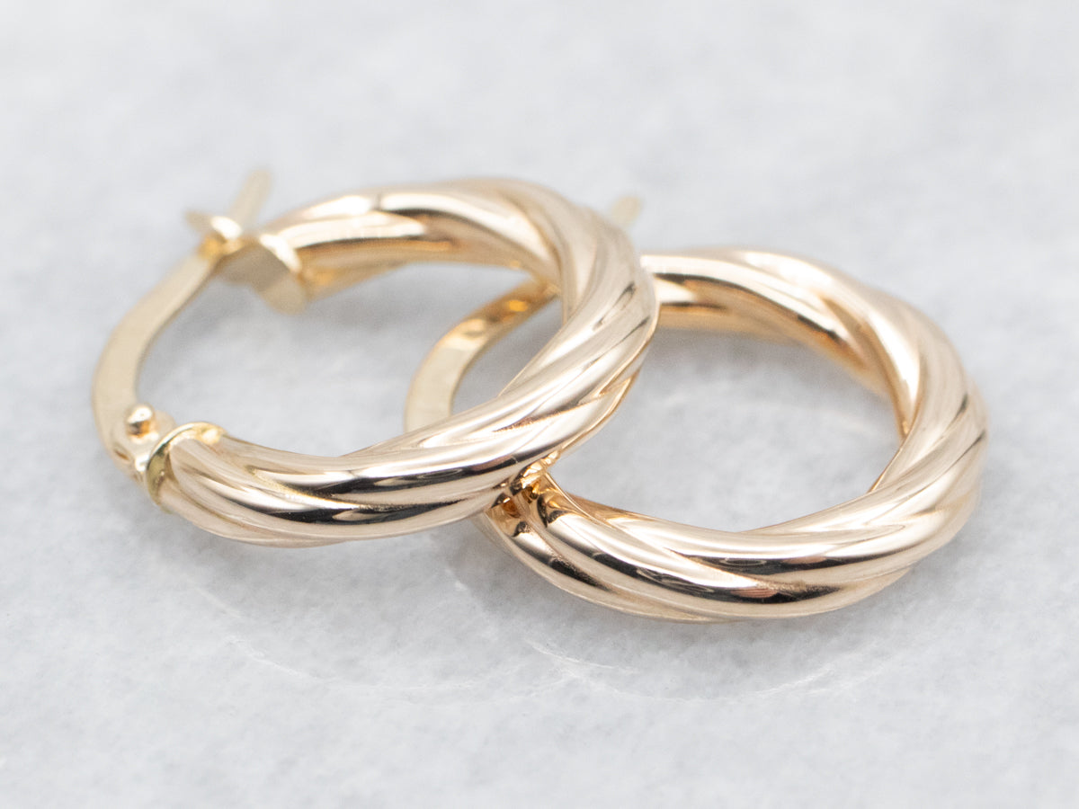 Twisted Hoop Earrings