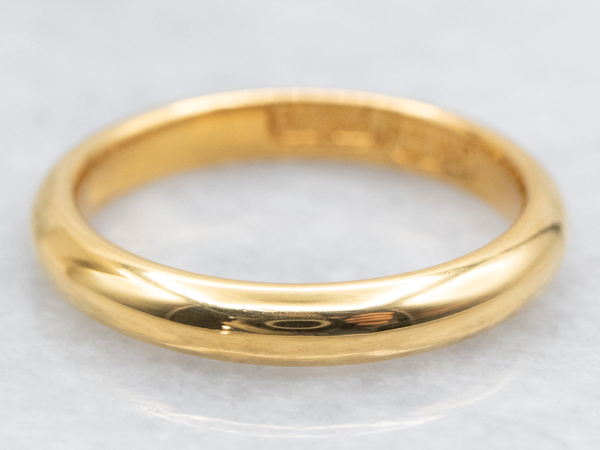 Unisex Yellow 22-Karat Gold Wedding Band