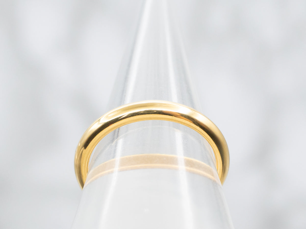 Unisex Yellow 22-Karat Gold Wedding Band