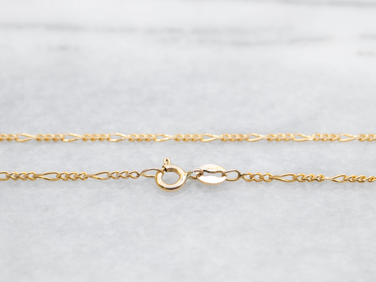 Yellow Gold Figaro Chain