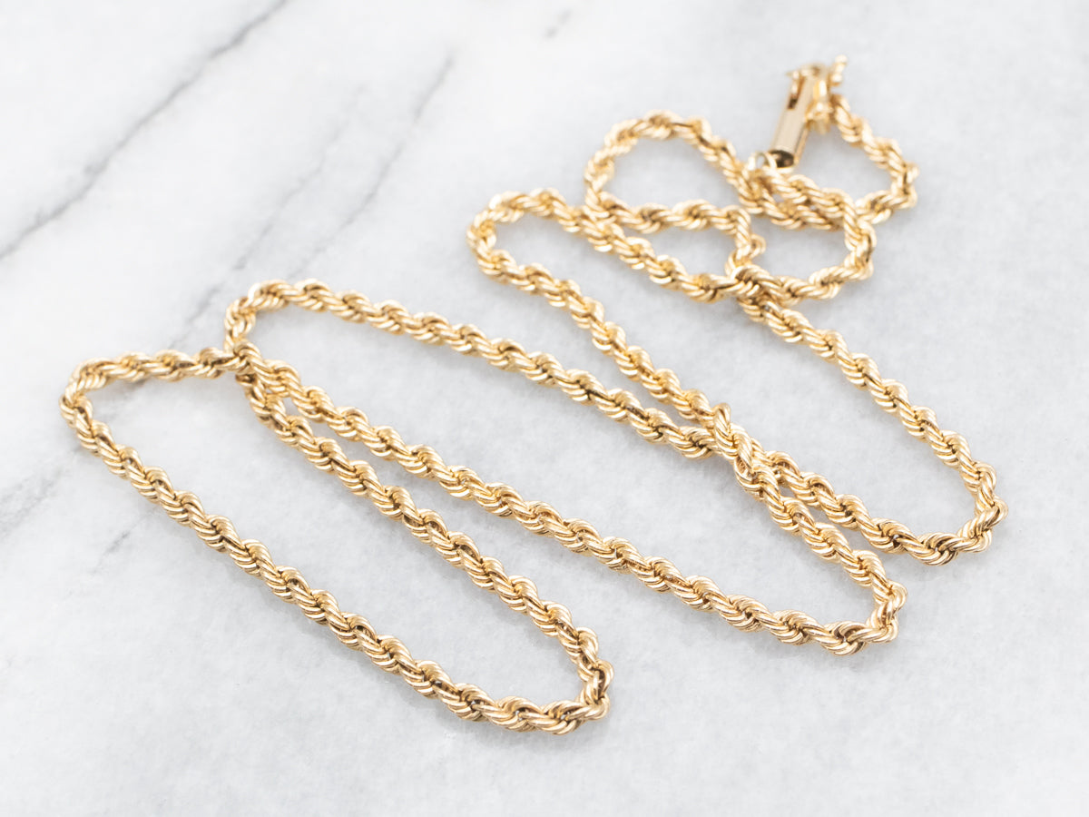 Rope Twist Chain with Barrel Clasp