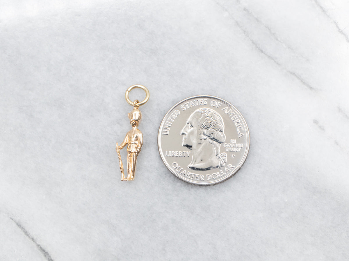 Rose Gold Soldier Charm