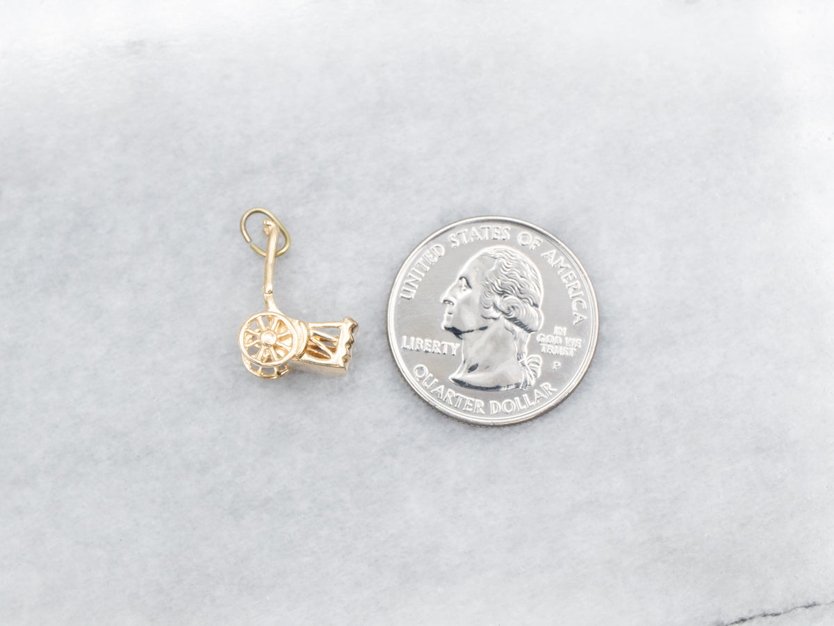 Yellow 14K Gold Rickshaw Charm