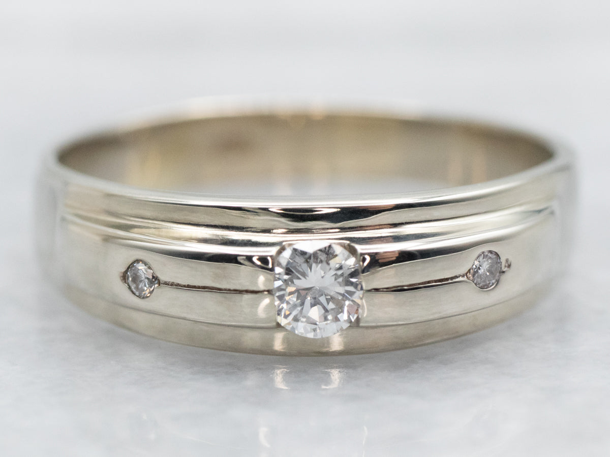 White Gold Diamond Wedding Band