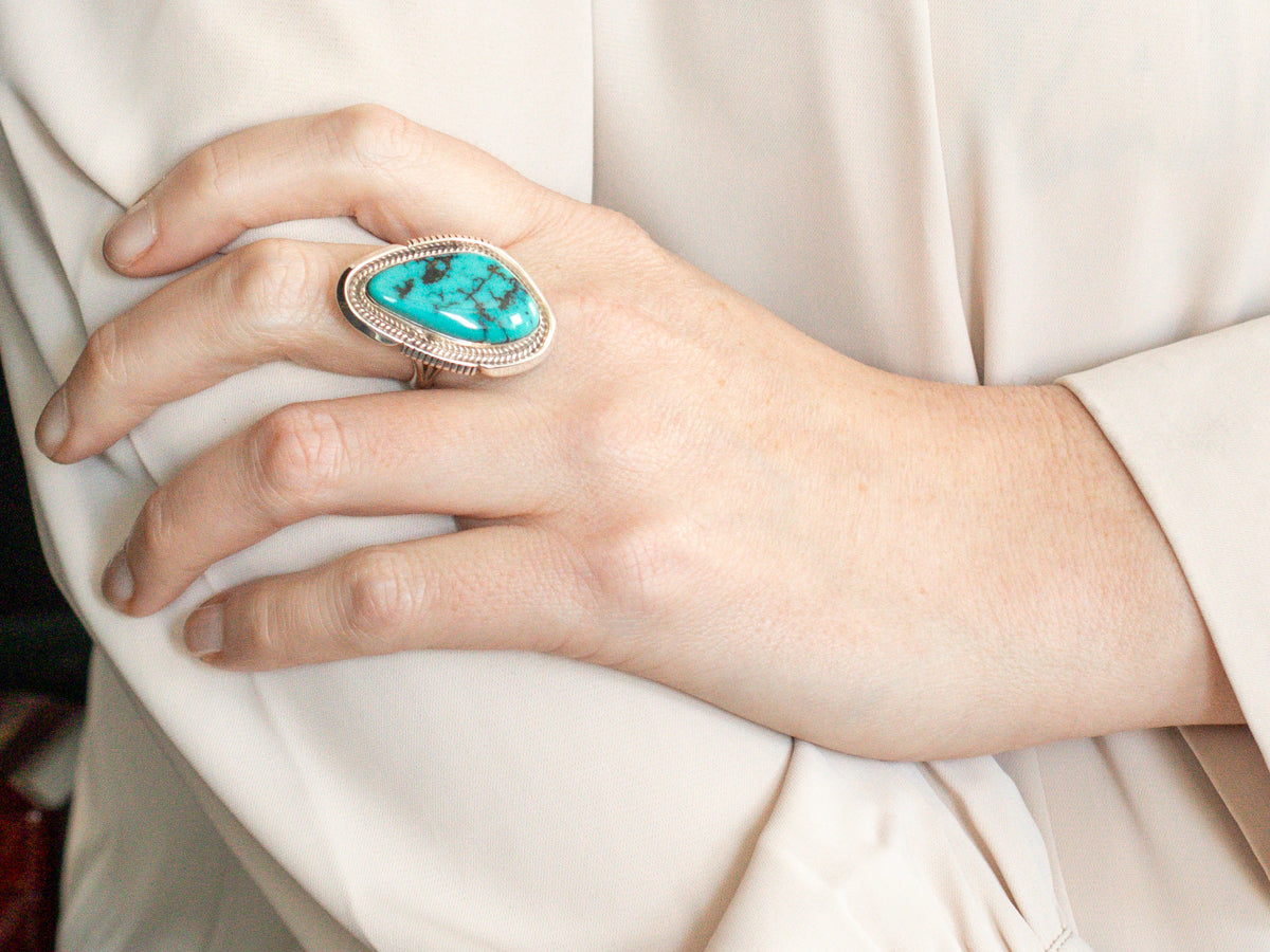 Navajo Turquoise Statement Ring