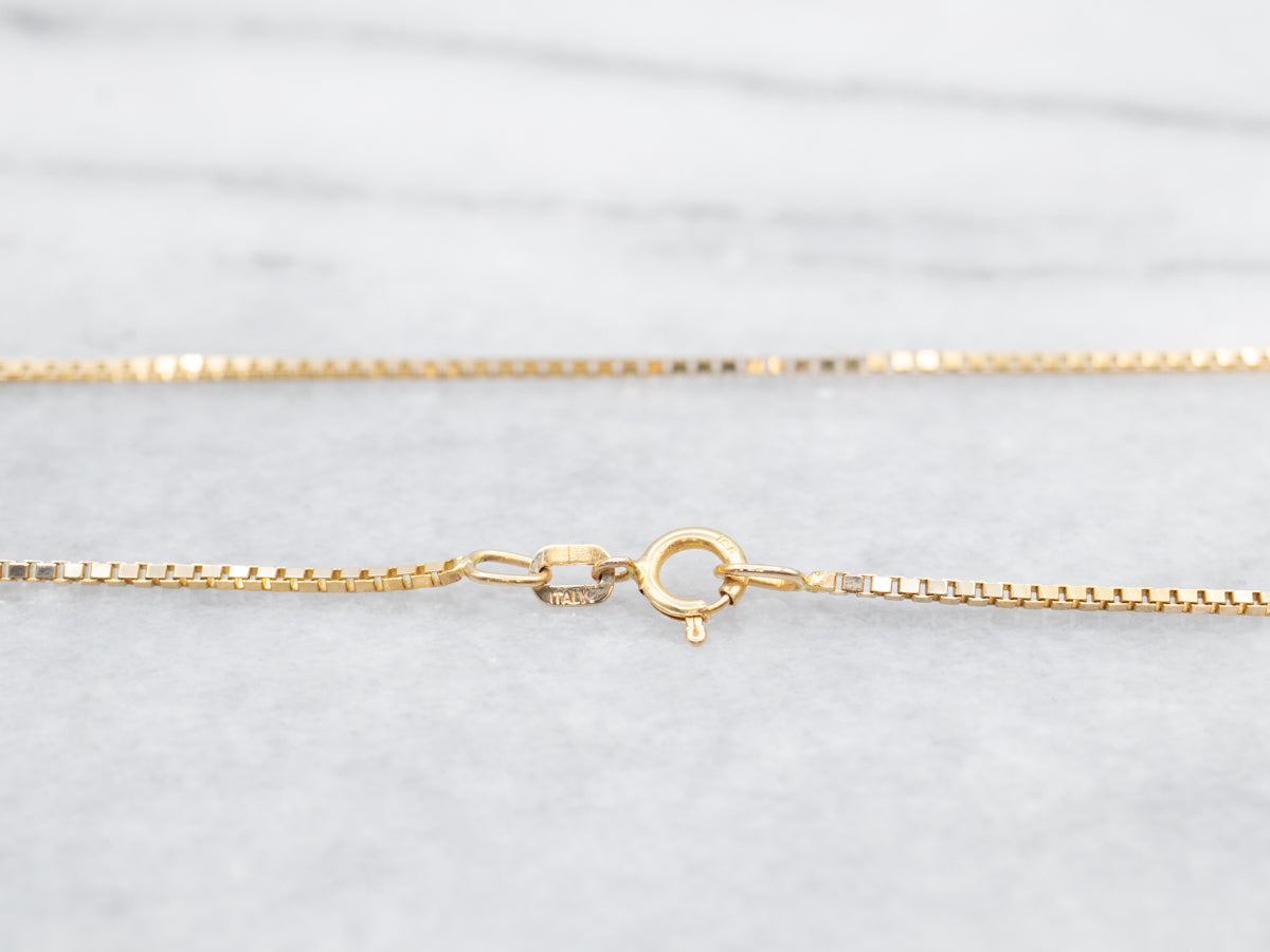 Long Box Chain with Spring Ring Clasp